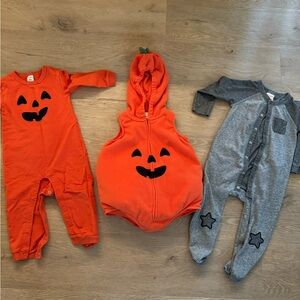 Carter's Orange Baby Romper